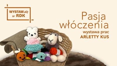 Grafika promująca wystawę prac Arletty Kus